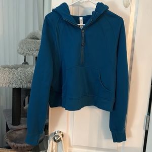 Lululemon cropped half zip hoodie